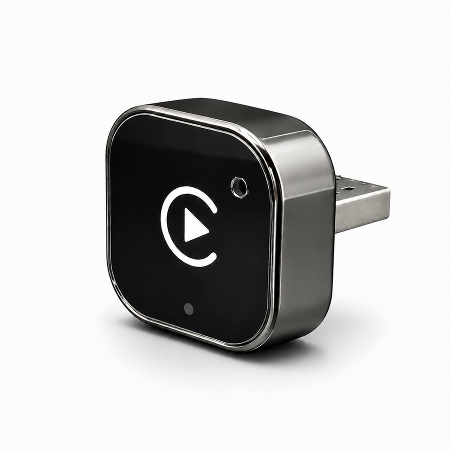 Compact HYPER IT wireless CarPlay and Android Auto adapter